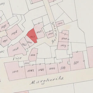 Mappa catastale del 1909 con il Trullo di zia Nina in evidenza
